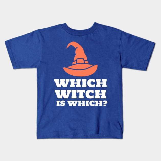 Which Witch is Which Halloween Kids T-Shirt by cacostadesign
